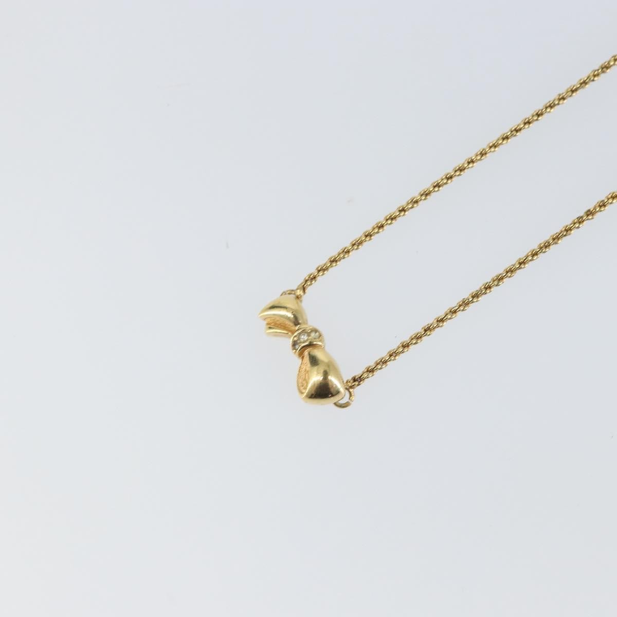 Christian Dior Vintage CD Pendant Necklace Metal, GOLD, METAL, Necklace