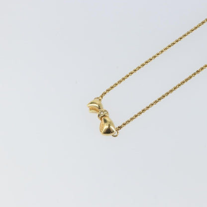 Christian Dior Vintage CD Pendant Necklace Metal, GOLD, METAL, Necklace