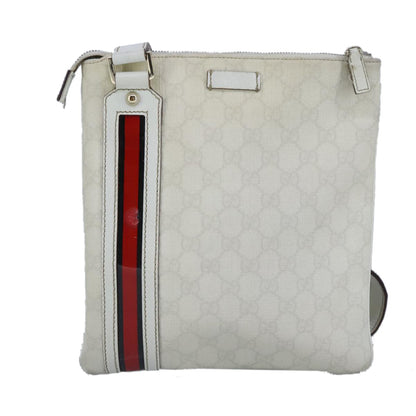 Gucci Sherry line shoulder bag Canvas, White, PVC, Shoulder Bag