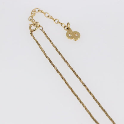 Christian Dior CD Pendant Necklace Metal, GOLD, METAL, Necklace