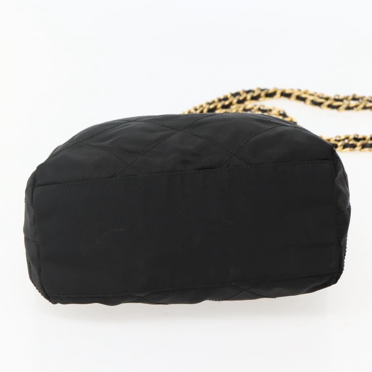 Prada Re-Edition 1995 Chain Tote Quilted Re-Nylon, BLACK, NYLON, Shoulder bag