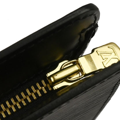 Louis Vuitton Pochette Homme Epi Leather, BLACK, LEATHER, Clutche & pouche