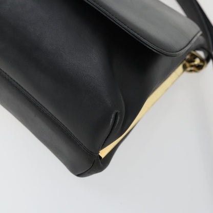 Salvatore Ferragamo Vintage Handbag Leather, BLACK, LEATHER, Handbag