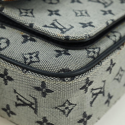 Louis Vuitton Juliette Crossbody Bag Mini Lin, BLUE, CANVAS, Shoulder bag