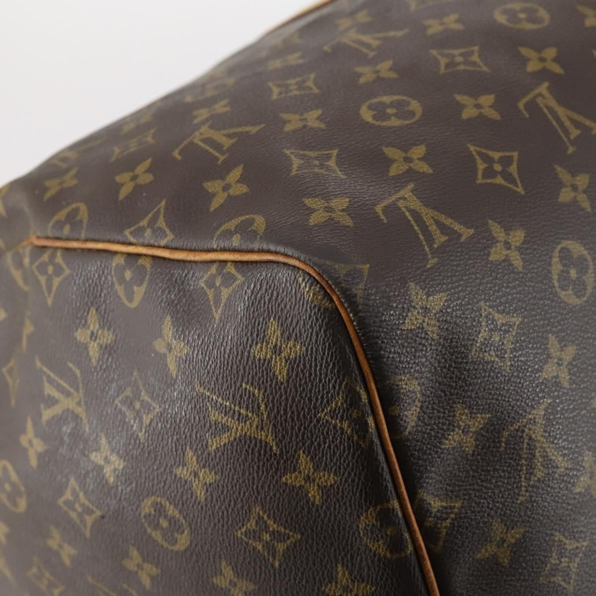 Louis Vuitton Keepall Bag Monogram Canvas, BROWN, CANVAS, Handbag