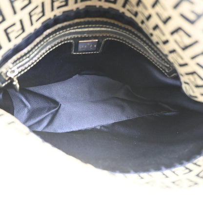 Fendi Mamma Baguette Zucca canvas, NAVY, CANVAS, Shoulder bag