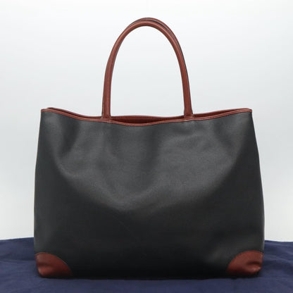 Bottega Veneta Marco Polo Tote Coated Canvas and Leather Detail, BLACK, CANVAS, Tote bag