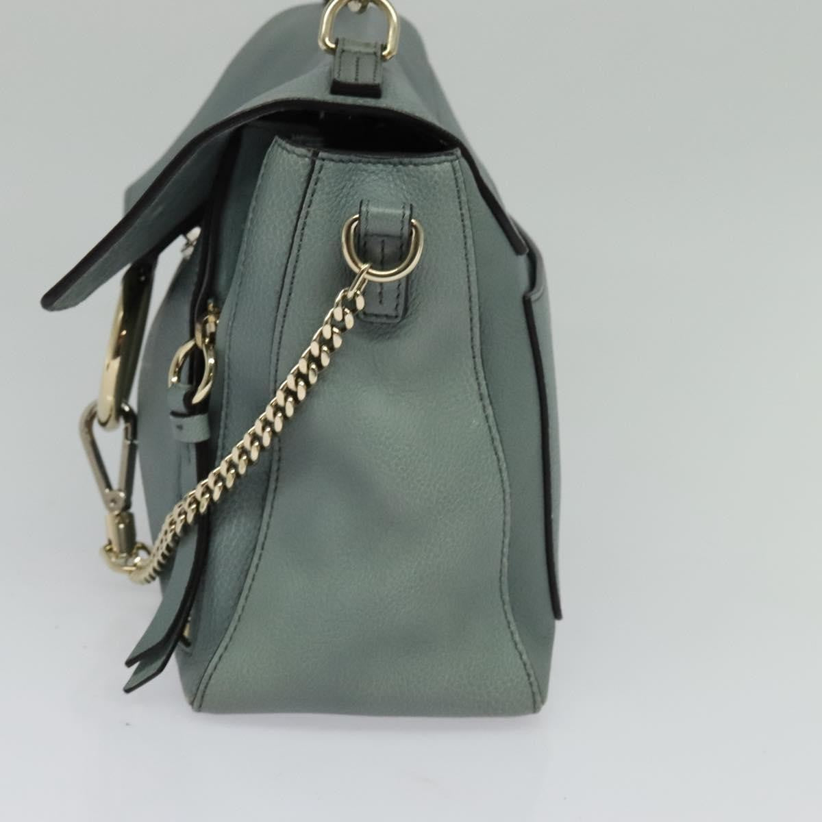 Chloe Faye Day Bag Leather, GREEN, LEATHER, Handbag
