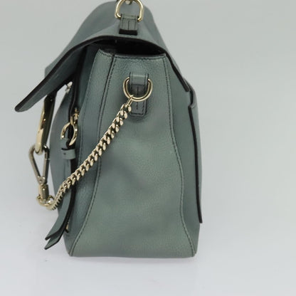 Chloe Faye Day Bag Leather, GREEN, LEATHER, Handbag