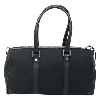 Gucci Vintage Zip Boston Bag GG Canvas, BLACK, CANVAS, Handbag