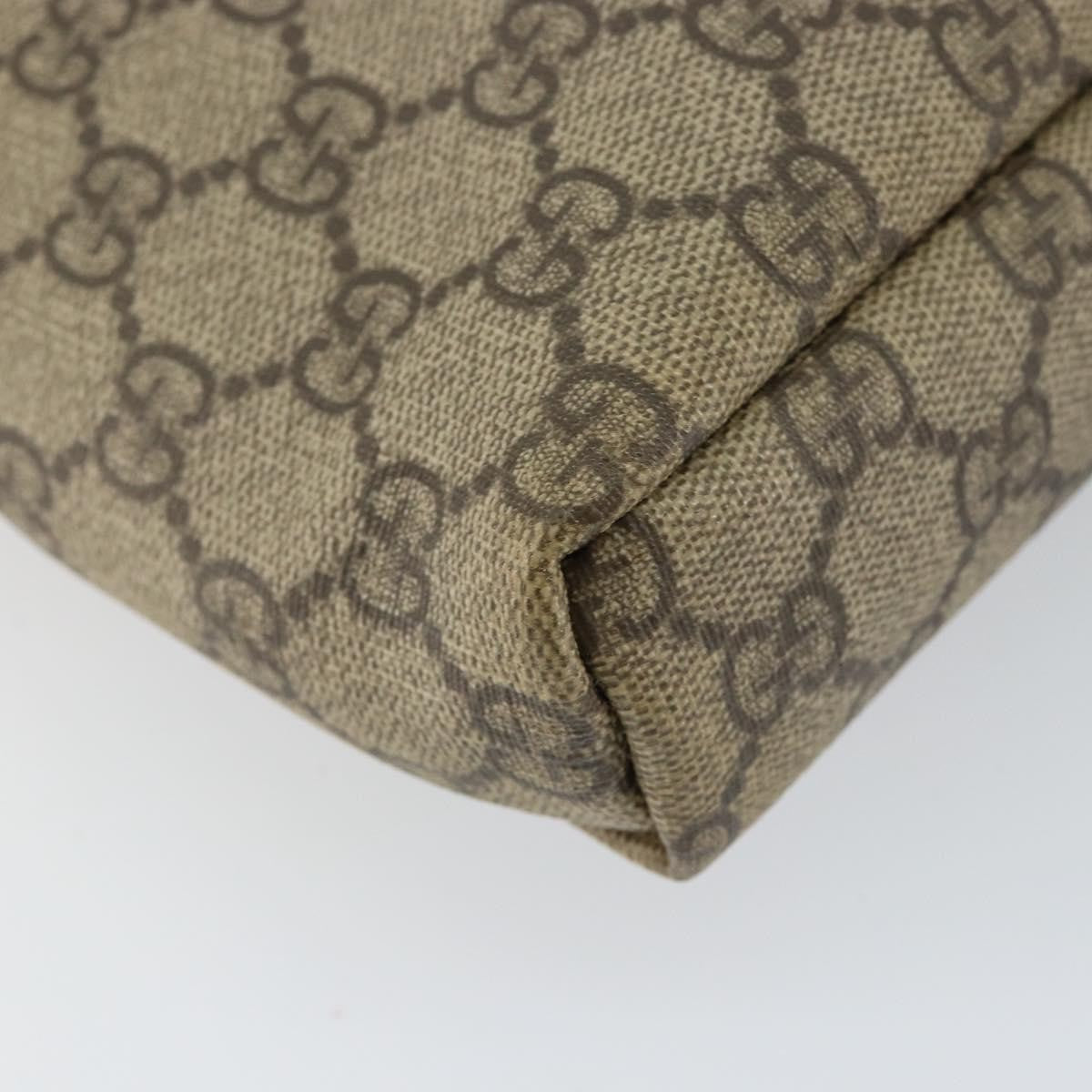 Gucci Flap Messenger GG Coated Canvas, BEIGE, PVC, Shoulder bag