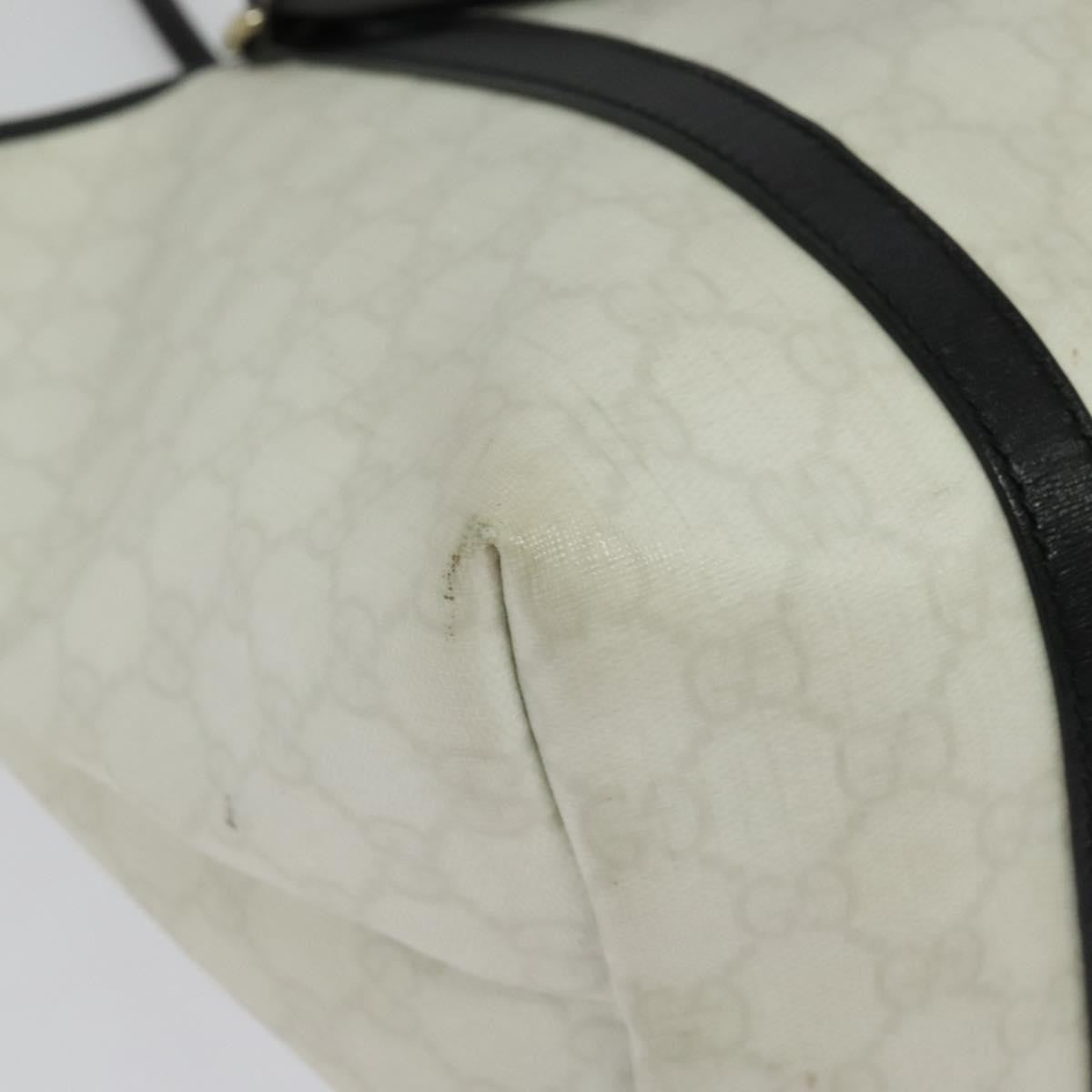 Gucci Joy Tote GG Coated Canvas with Leather, WHITE, CANVAS, Tote bag