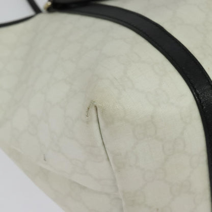 Gucci Joy Tote GG Coated Canvas with Leather, WHITE, CANVAS, Tote bag