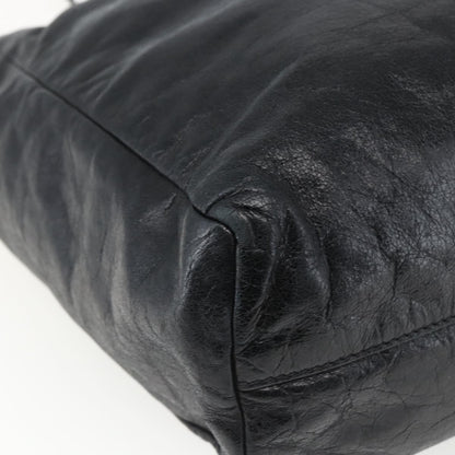 Miu Miu Vintage Tote bag Leather, BLACK, LEATHER, Tote bag