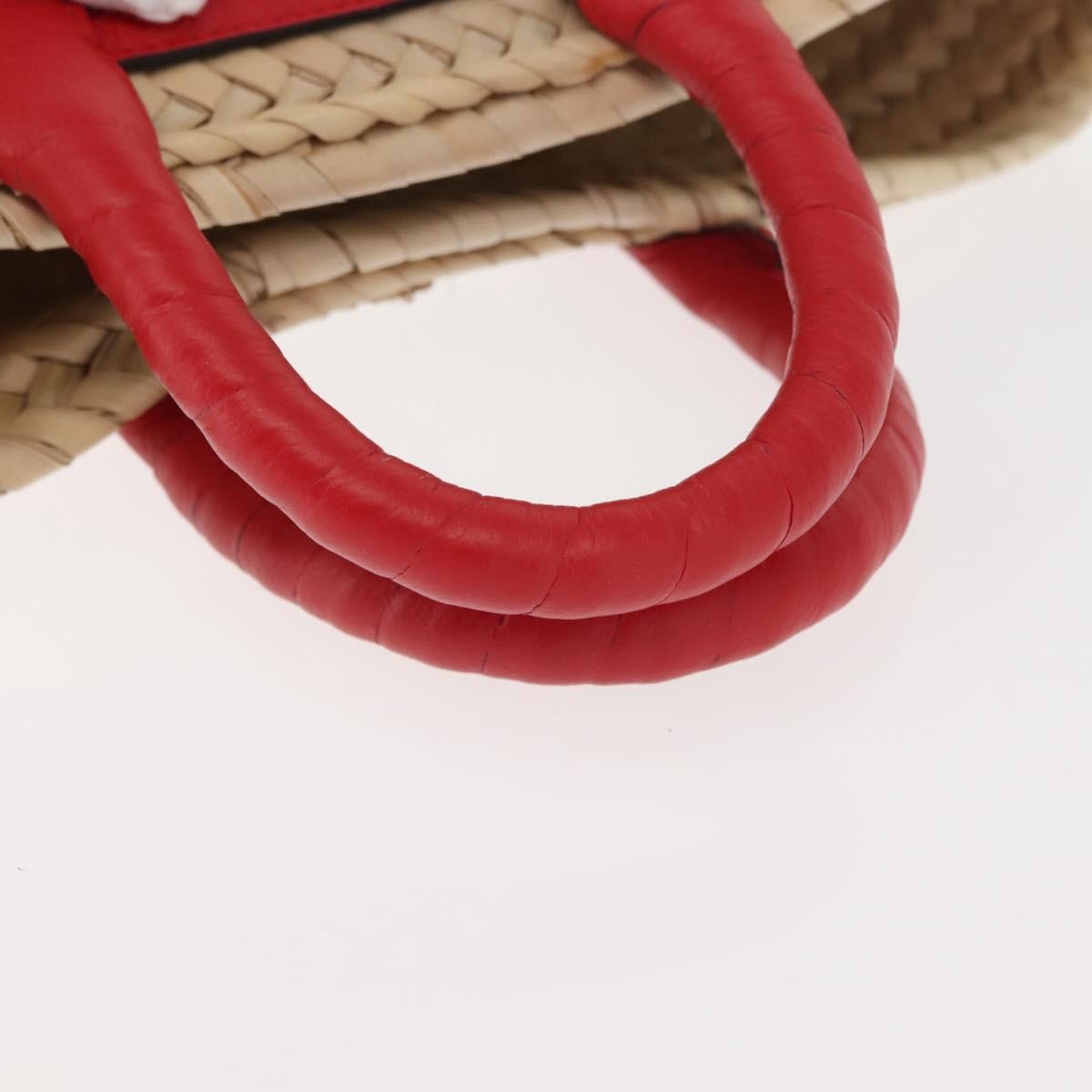 Chloe Marcie Basket Bag Raffia, BEIGE, WICKER, Handbag