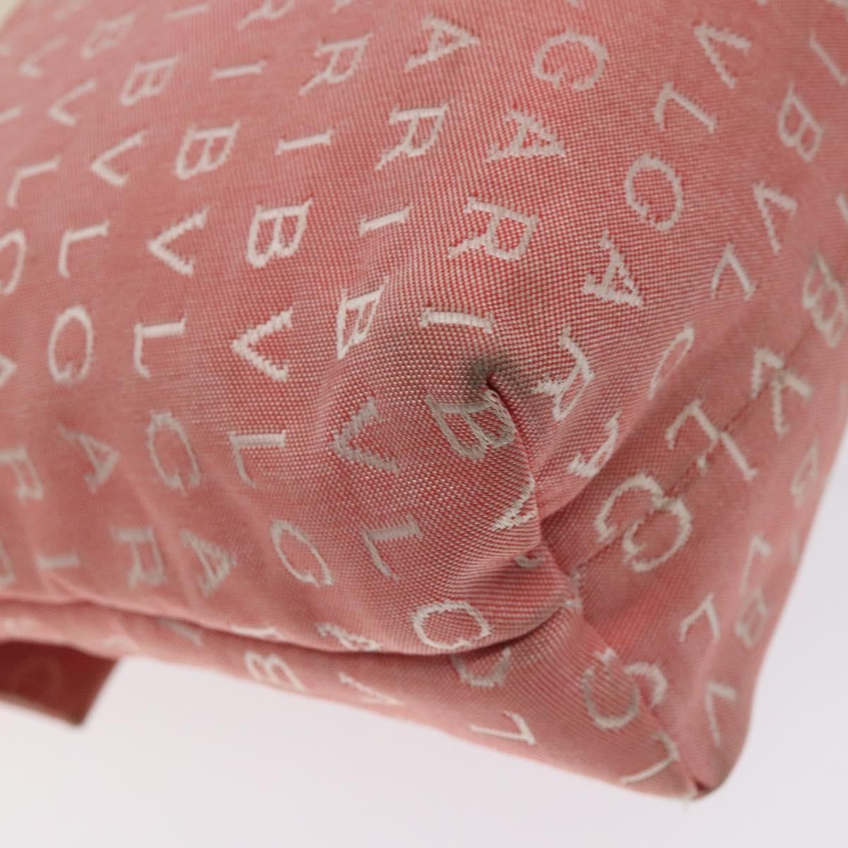 Bvlgari B.Zero1 Logomania Bag Canvas with Leather, PINK, CANVAS, Shoulder bag