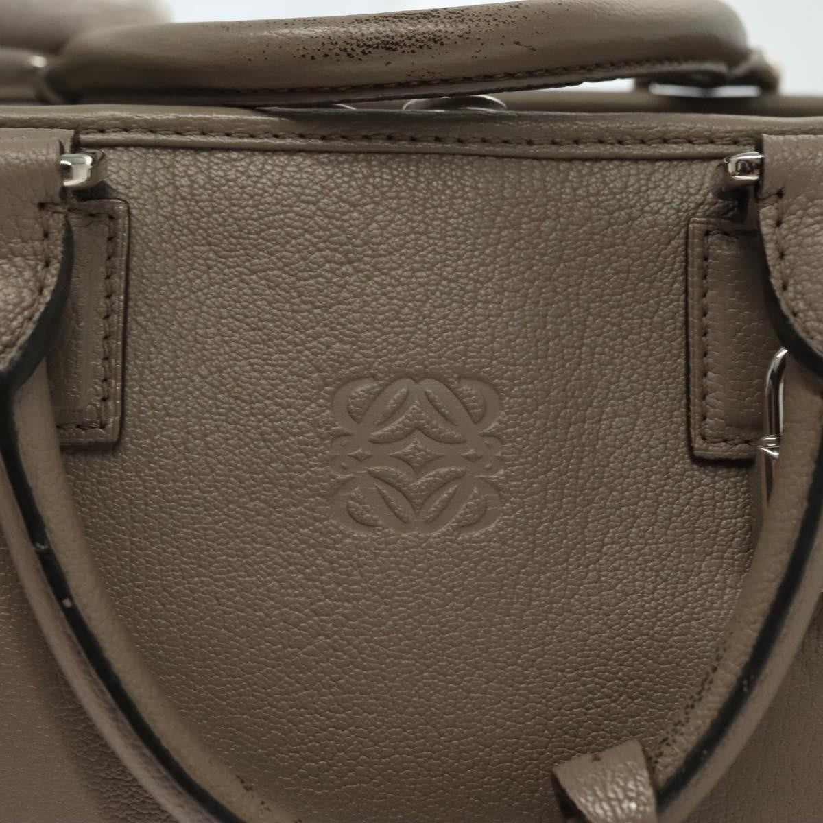 Loewe Amazona Bag Leather, GRAY, LEATHER, Handbag