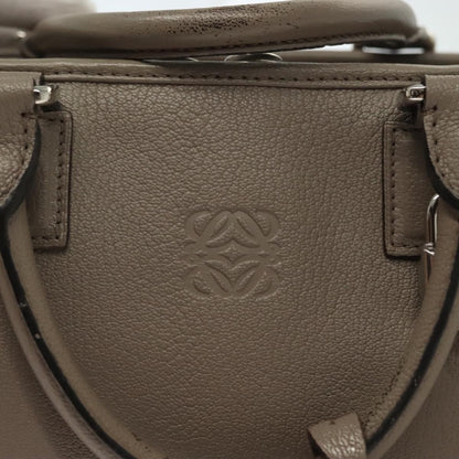 Loewe Amazona Bag Leather, GRAY, LEATHER, Handbag
