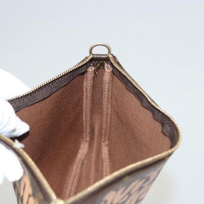 Louis Vuitton Pochette Accessoires Limited Edition Monogram Graffiti, ORANGE, CANVAS, Clutche & pouche