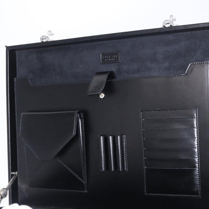 Loewe Anagram Business Leather, BLACK, LEATHER, Briefcase