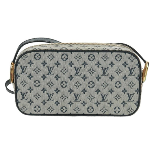Louis Vuitton Juliette Crossbody Bag Mini Lin, BLUE, CANVAS, Shoulder bag
