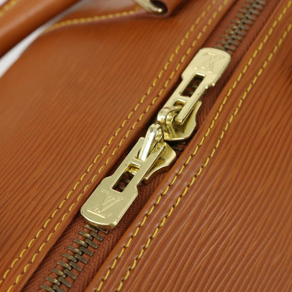 Louis Vuitton Keepall Bag Epi Leather, BROWN, LEATHER, Travel bag