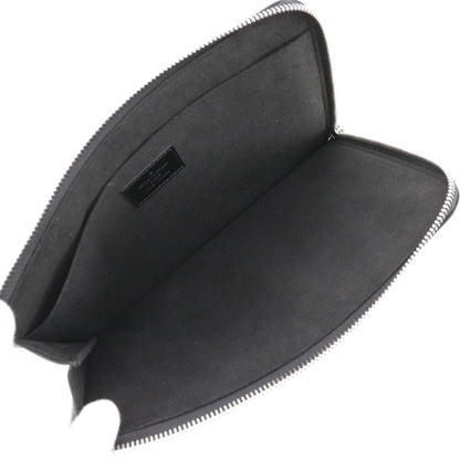 Louis Vuitton Zip Around Pochette Jour Leather, BLACK, LEATHER, Clutche & pouche