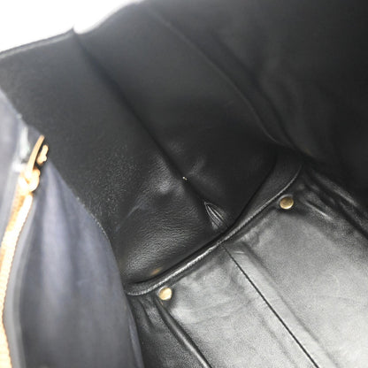 Salvatore Ferragamo Sofia Satchel Leather, BLACK, LEATHER, Handbag