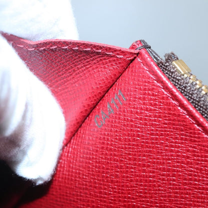 Louis Vuitton Emilie Wallet Monogram Canvas, Red, Canvas, Wallet