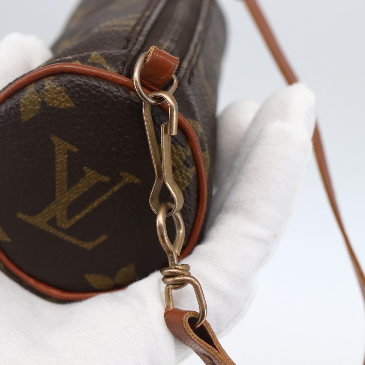 Louis Vuitton Papillon Pochette Monogram Canvas, BROWN, CANVAS, Clutche & pouche