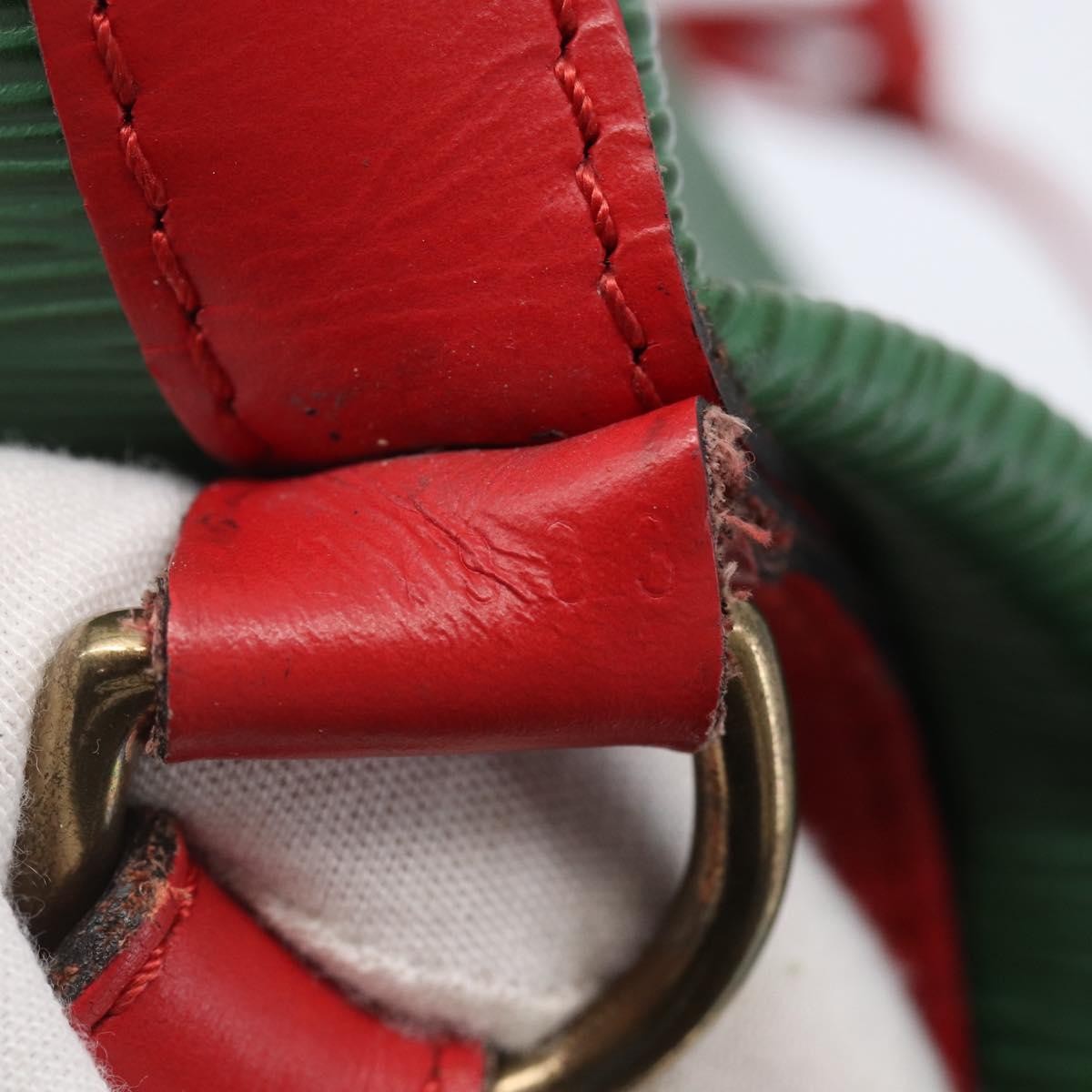 Louis Vuitton Bicolor Petit Noe Handbag Epi Leather, GREEN, LEATHER, Handbag