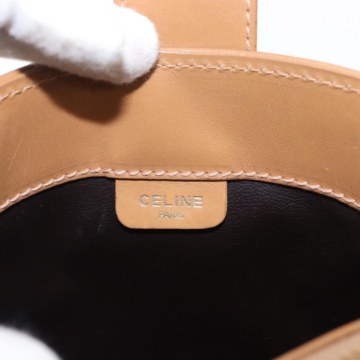 Celine Vintage Macadam Shoulder Bag Canvas, BEIGE, CANVAS, Shoulder bag