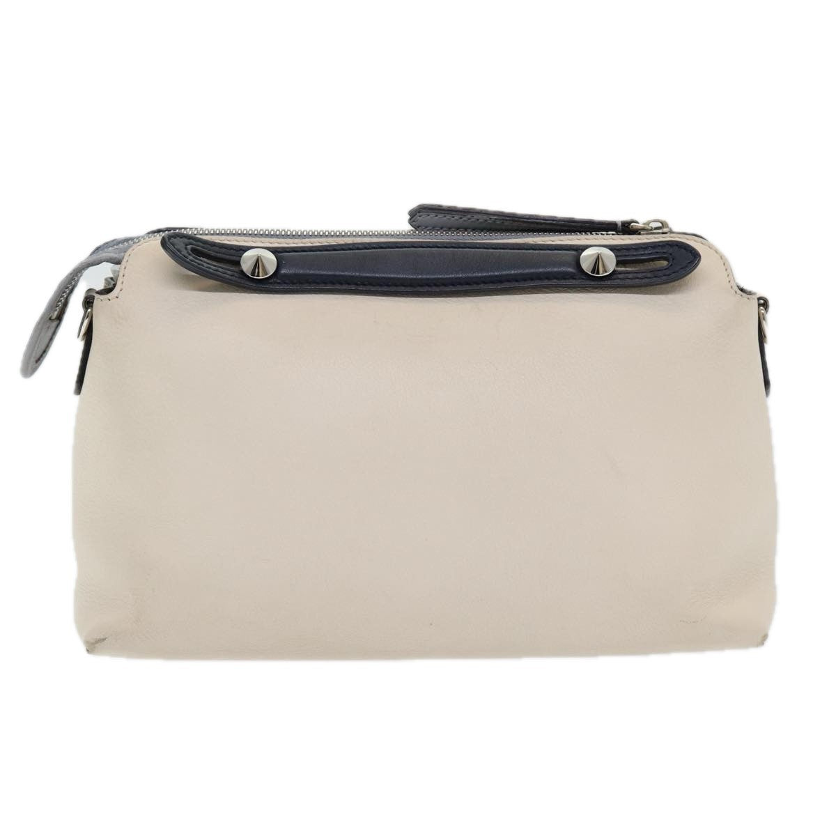Fendi By The Way Satchel Leather, BEIGE, LEATHER, Handbag