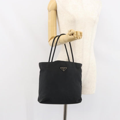 Prada Vintage Tote Nylon, BLACK, NYLON, Tote bag