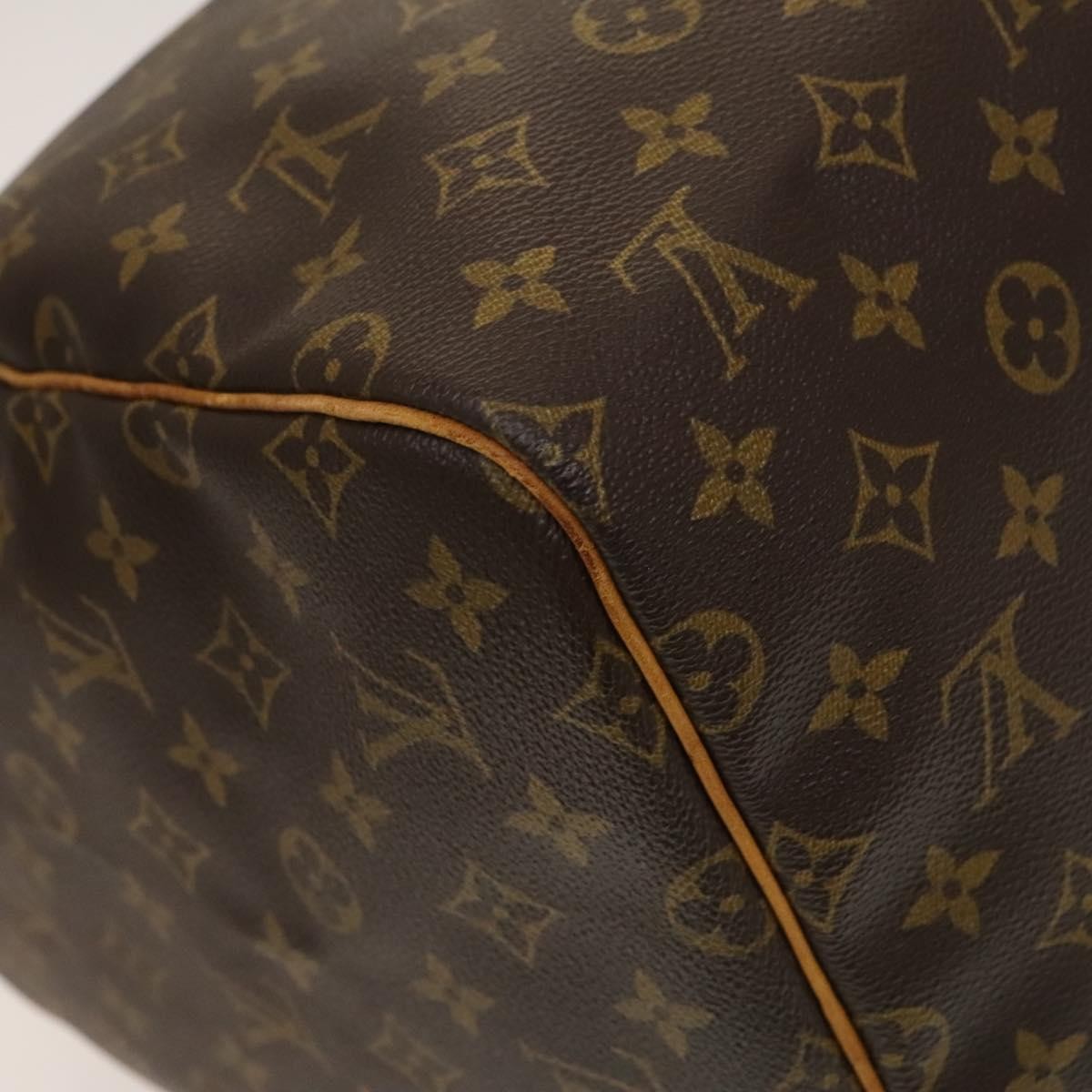 Louis Vuitton Keepall Bag Monogram Canvas, BROWN, CANVAS, Travel bag