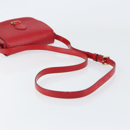 Louis Vuitton Saint Cloud Handbag Epi Leather, RED, LEATHER, Shoulder bag