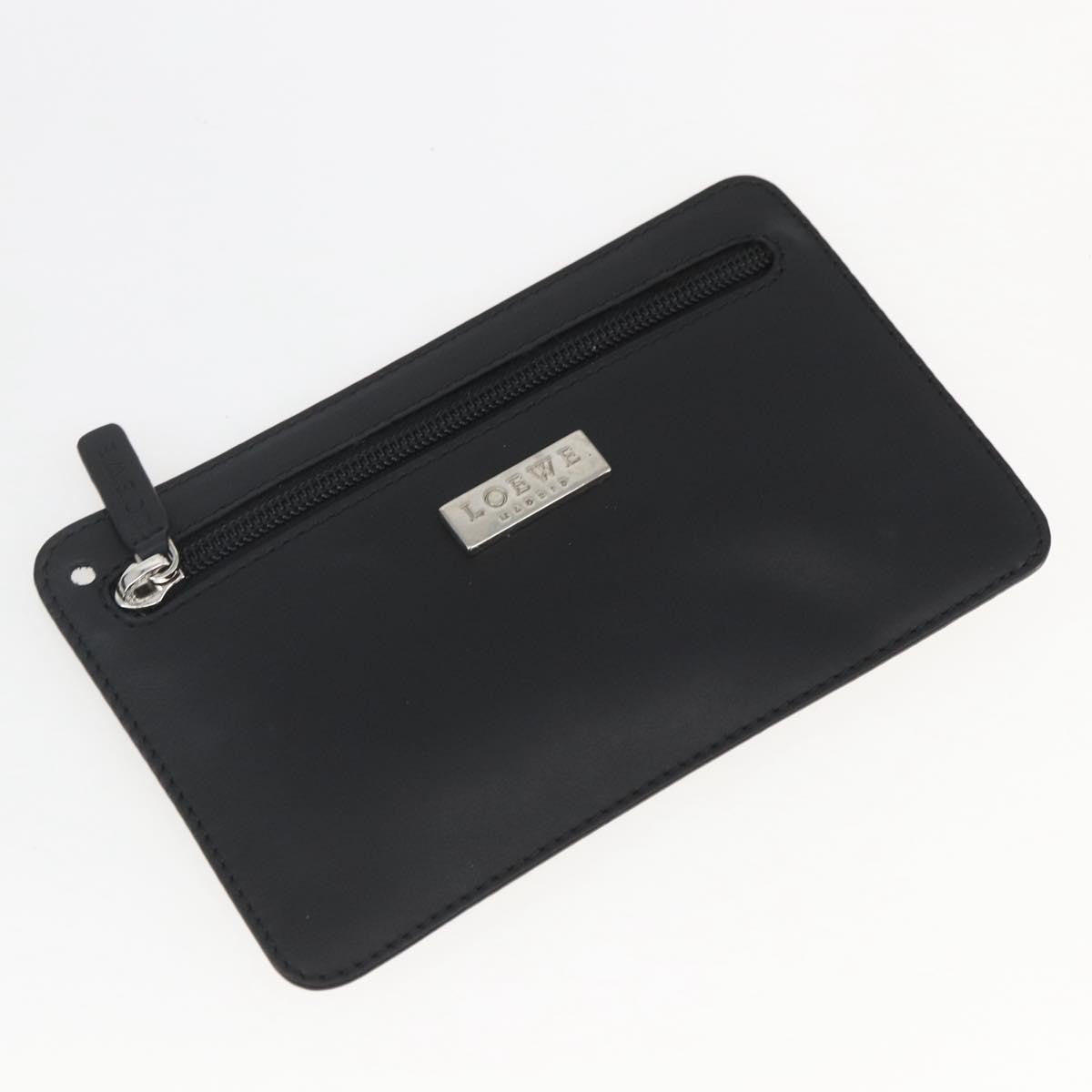 Loewe Vintage Shoulder Bag Leather, BLACK, LEATHER, Shoulder bag