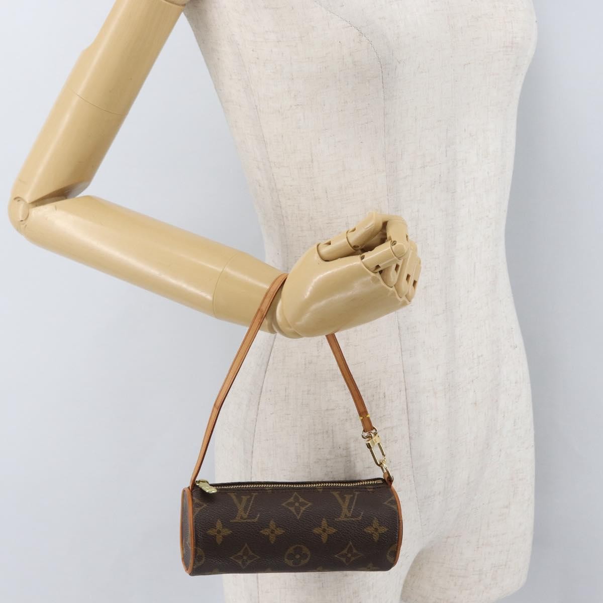 Louis Vuitton Papillon Pochette Monogram Canvas, BROWN, CANVAS, Clutche & pouche
