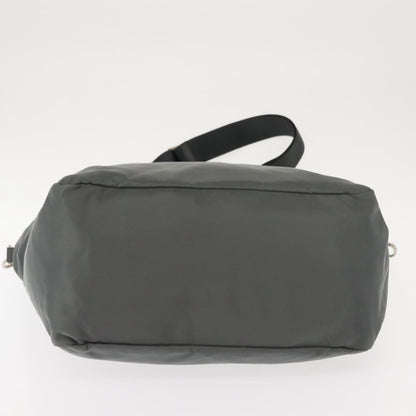 Prada Vela Convertible Tote Tessuto, Khaki, Nylon, Tote Bag