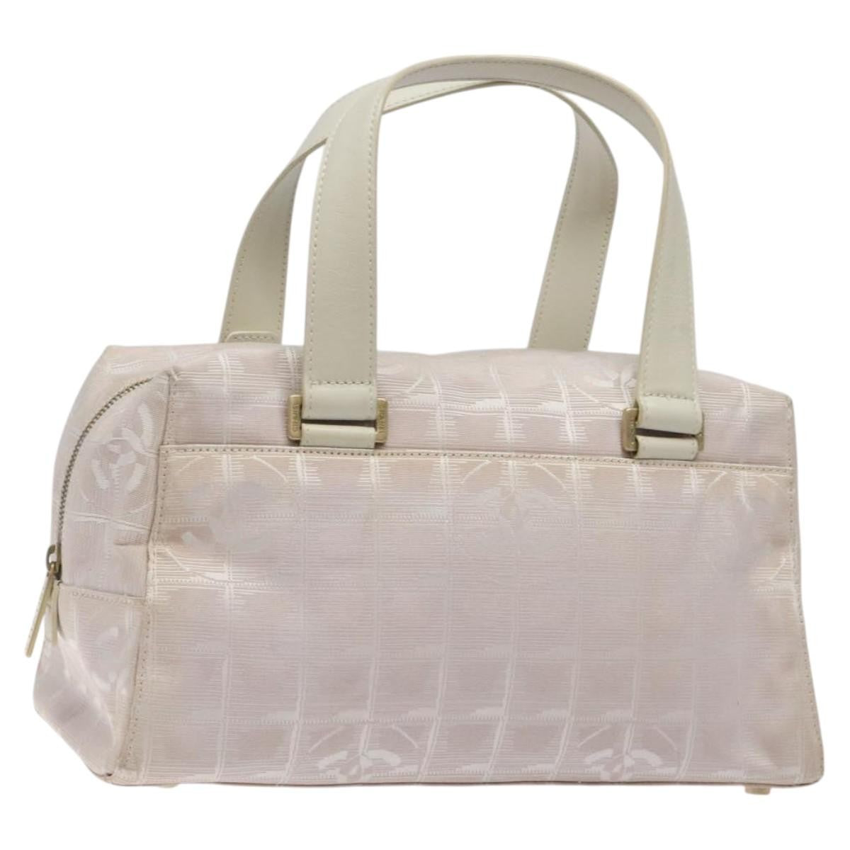 Chanel Travel Line Top Handle Bag Nylon, PINK, NYLON, Travel bag