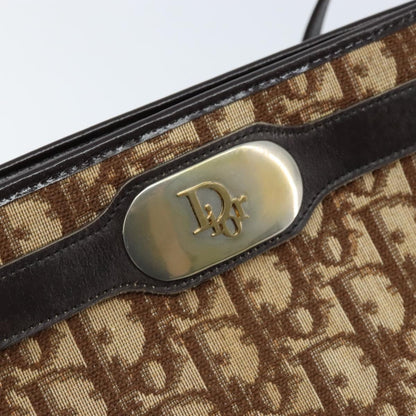Christian Dior Vintage Trotter Shoulder Bag Canvas, BEIGE, CANVAS, Shoulder bag
