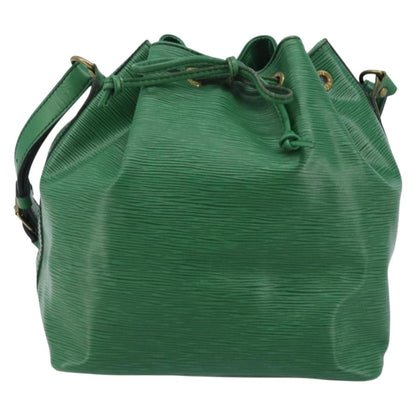 Louis Vuitton Petit Noe Handbag Epi Leather, Green, Leather, Shoulder Bag