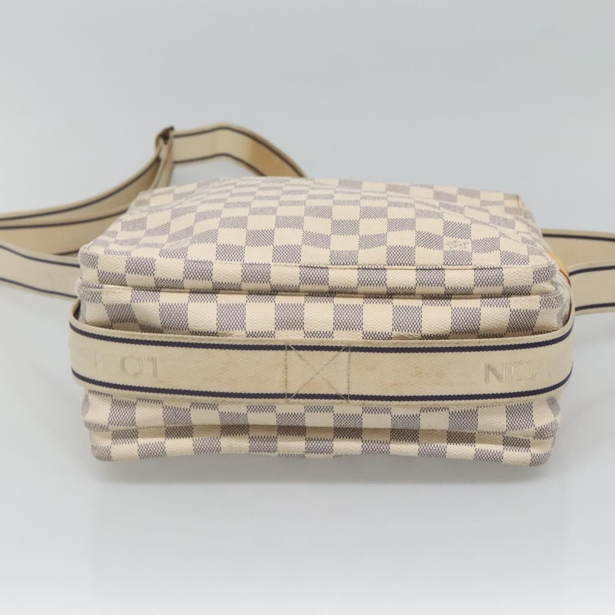 Louis Vuitton Naviglio Handbag Damier, WHITE, CANVAS, Shoulder bag