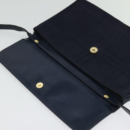Burberry Flap Shoulder Bag Canvas, NAVY, CANVAS, Shoulder bag