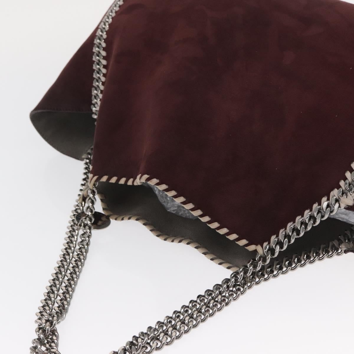 Stella McCartney Falabella Reversible Tote Shaggy Deer, BURGUNDY, POLYESTER, Tote bag