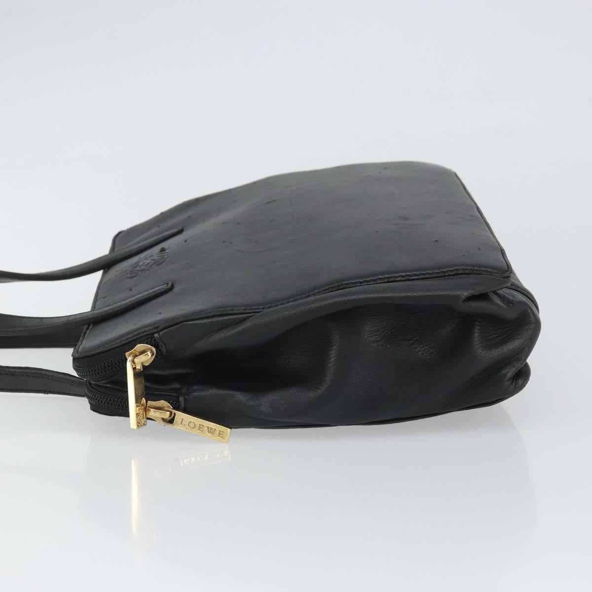 Loewe Vintage Handbag Leather, BLACK, LEATHER, Handbag