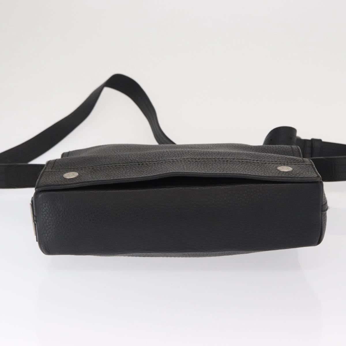 Bally Vintage Shoulder Bag Leather, BLACK, LEATHER, Shoulder bag