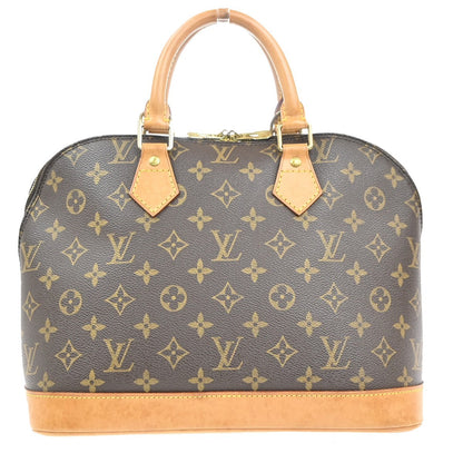 Louis Vuitton Alma Handbag Monogram Canvas, BROWN, CANVAS, Handbag