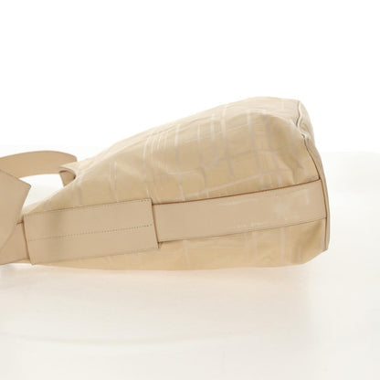Salvatore Ferragamo Vintage Shoulder Bag Nylon, Beige, Nylon, Shoulder Bag