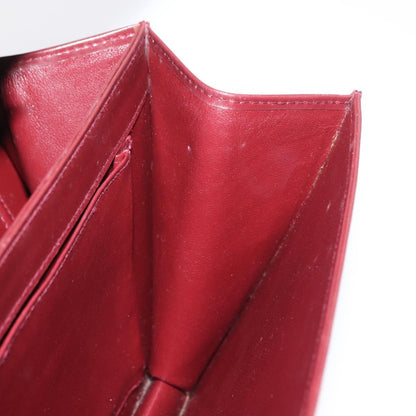 Gucci Vintage Handbag Leather, BURGUNDY, LEATHER, Handbag